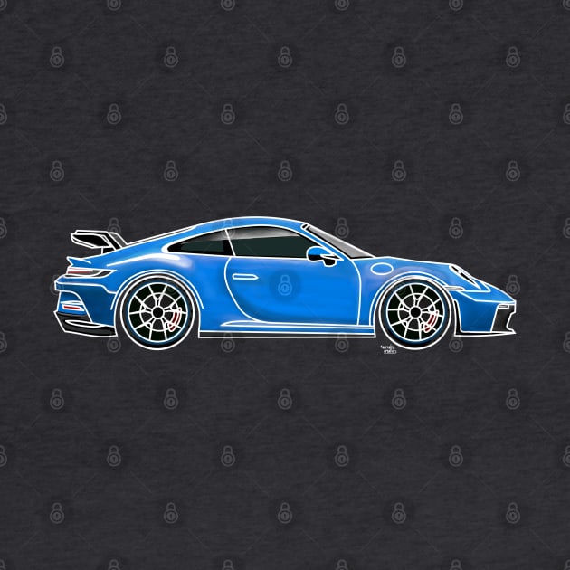 Porsche 911 GT3 blue by Aurealis